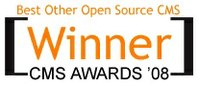 Plone winner of a Packt Publishing award 2008